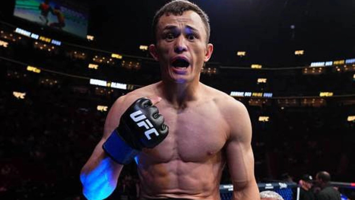 Бекзат Алмахан UFC 315 турниріндегі жеңістен кейін мәлімдеме жасады