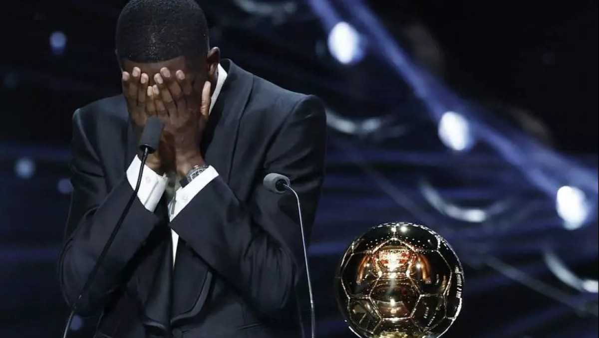 "Алтын допты" алғанда Дембеле тоқтай алмай жылады