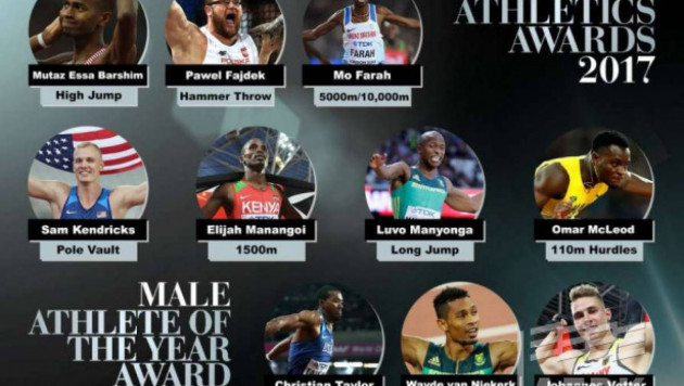 IAAF 2017 жылдың үздік жеңіл атлеттеріне үміткерлердің тізімін жариялады