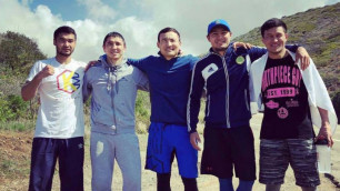 Қанат Ислам бастаған қазақ боксшылары "Астана арландарына" сәттілік тіледі