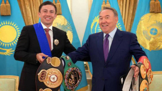 Головкиннің "Канеломен" қарымта алдында Назарбаевпен кездескен видеосы жарияланды